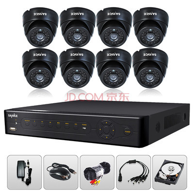 安尼(SANNCE) 8042 8路监控摄像机套装 全方位安防解决方案，守护您的安全